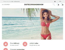 Tablet Screenshot of doitecofashionshow.com